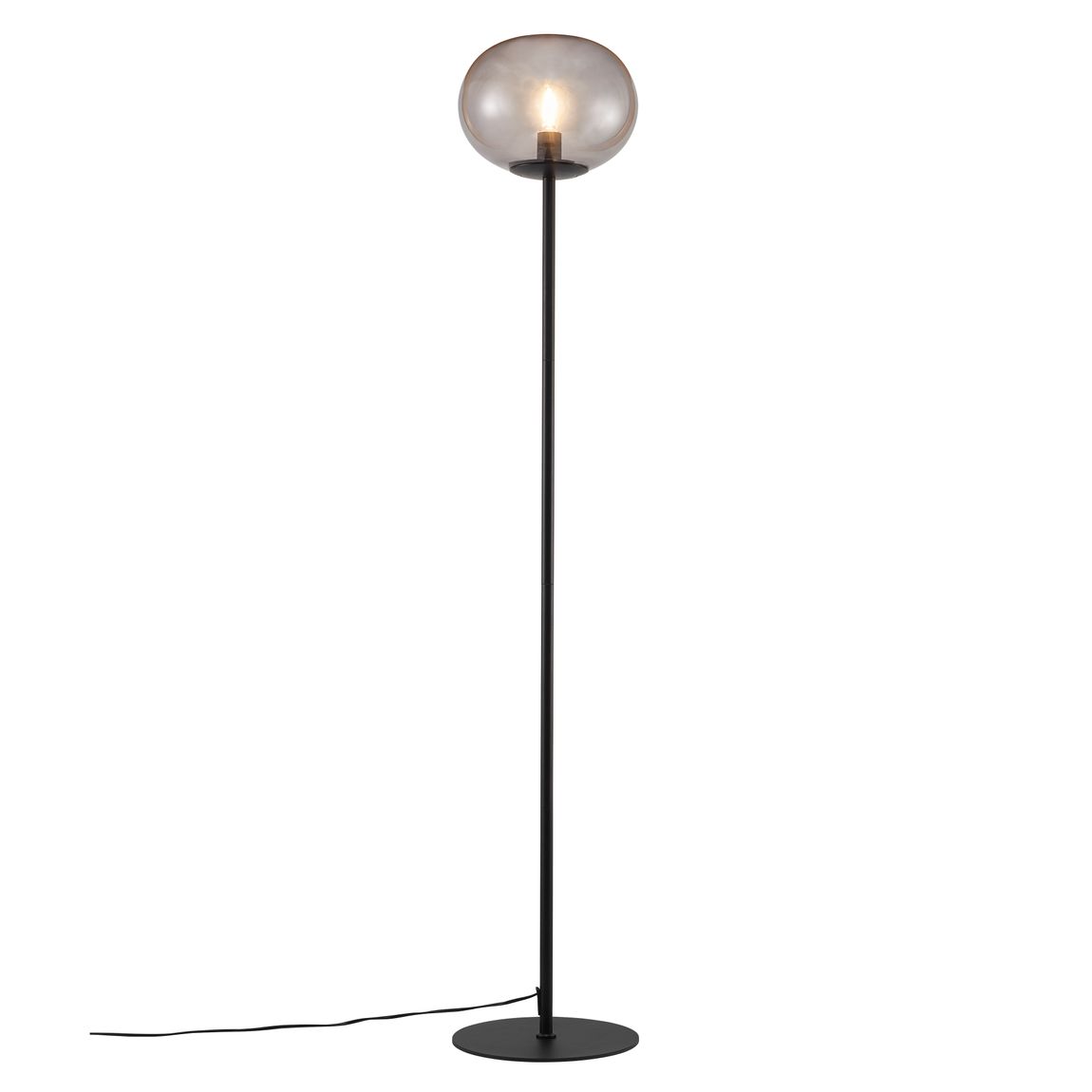 Alton Stehlampe Ø 28 cm Leselampe Rauch / Schwarz