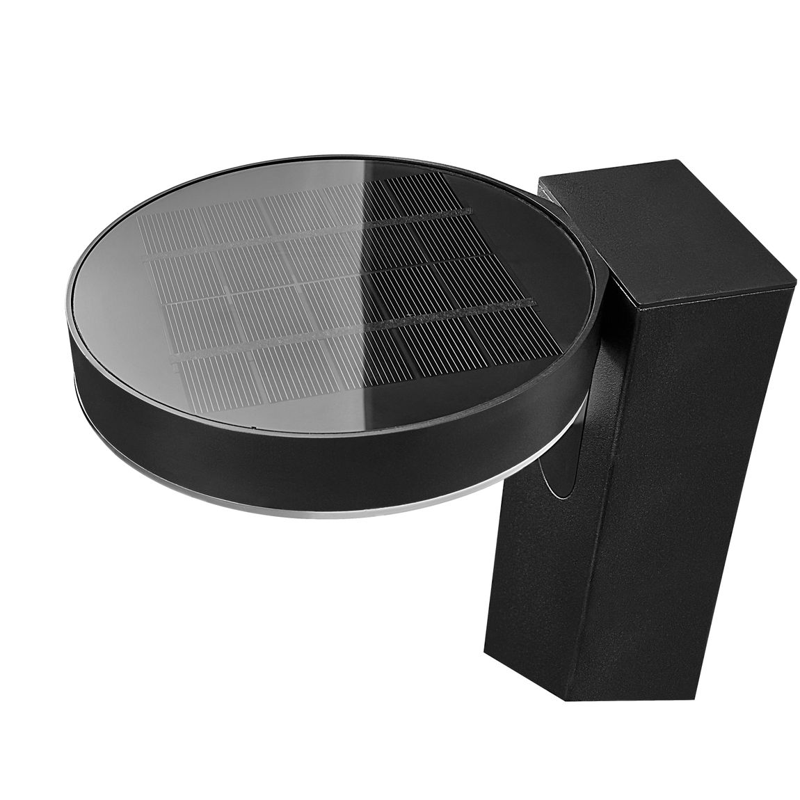 Rica Round Solarlampe Gartenlaterne Ø 19,5 cm Schwarz