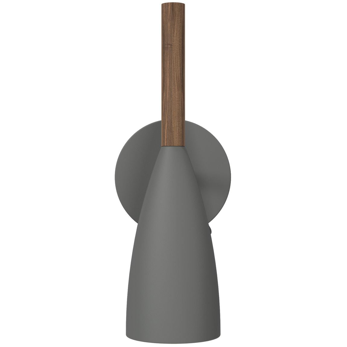 Pure Wandlampe Leselampe Ø 7,5 cm Grau/Nussbaum