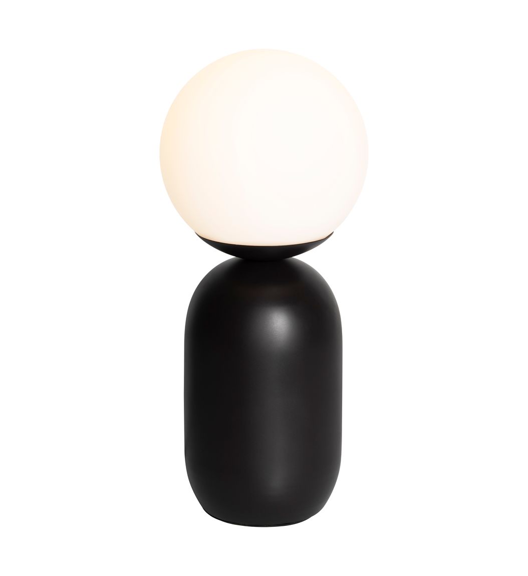 Notti Tischlampe Ø 15 cm Schwarz