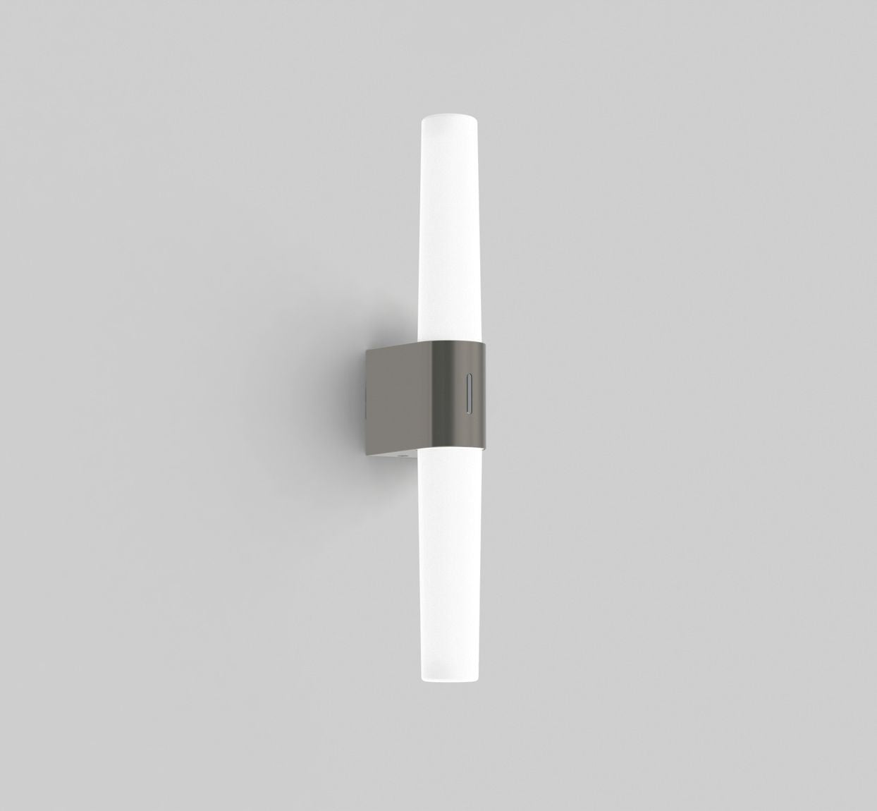 Helva Double Wandlampe mit Moodmaker Dimmer Weiß / Silber