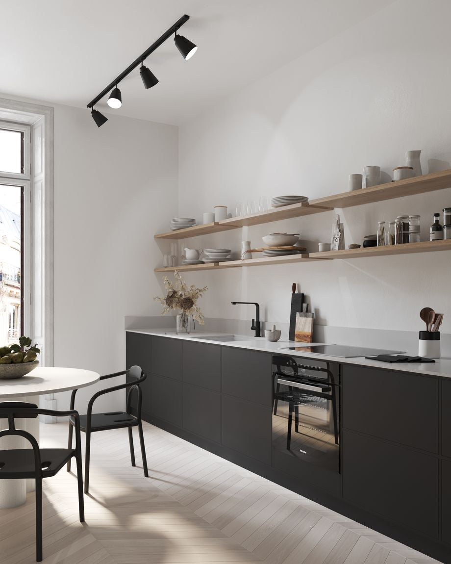 Link Koniekel LED Deckenspot Ø 8 cm Schwarz Matt