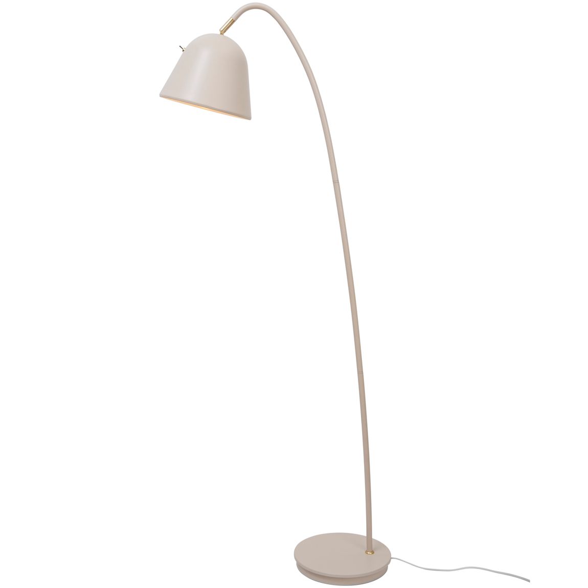 Fleur Stehlampe Leselampe Ø 23,4 cm Weiß / Beige