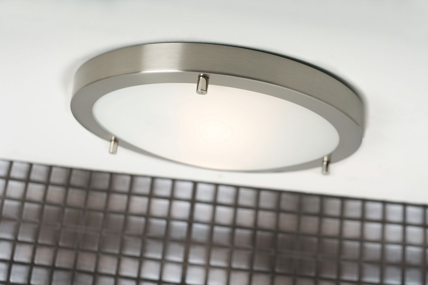 Ancona Deckenlampe Ø 31,5 cm Weiß / Silber
