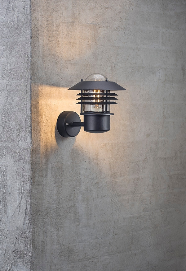 Vejers Wandlampe E27 Schwarz