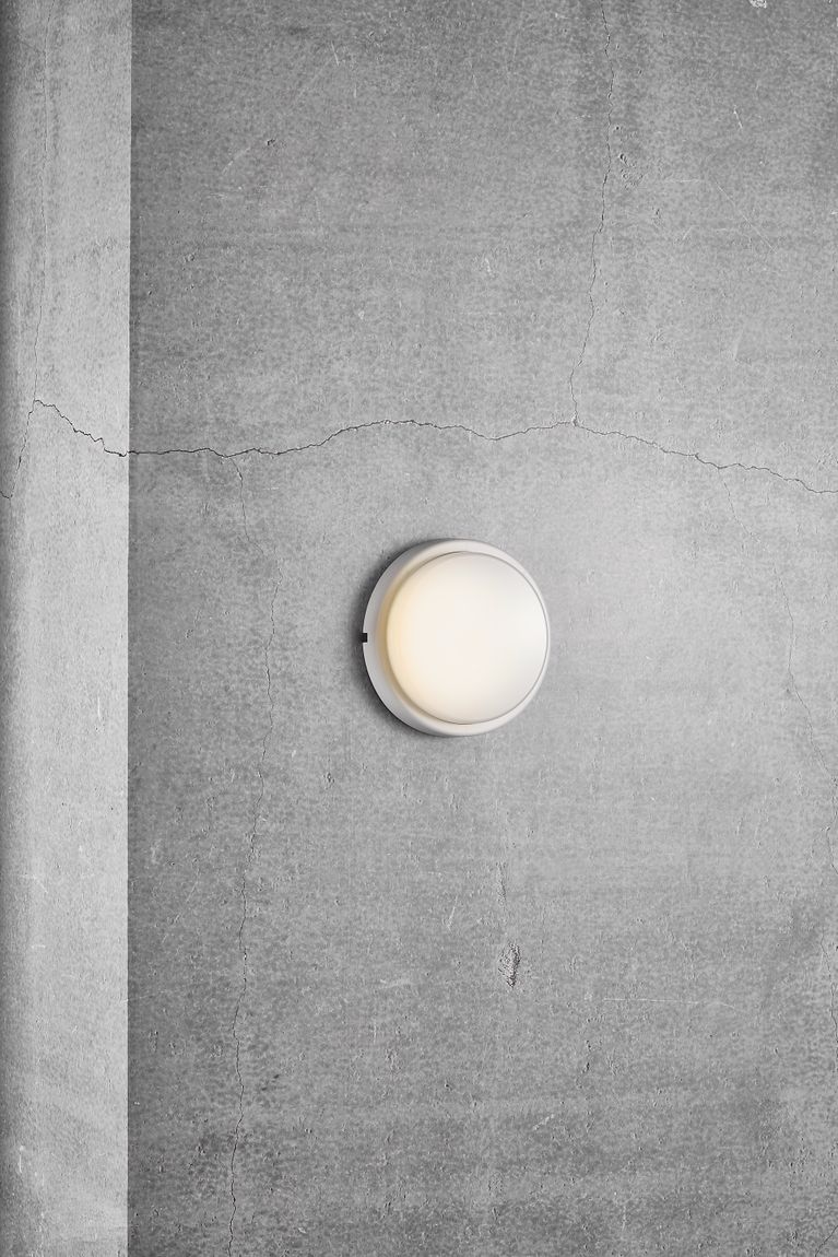 Cuba Energy Wandlampe Ø 17,5 cm Opalweiß