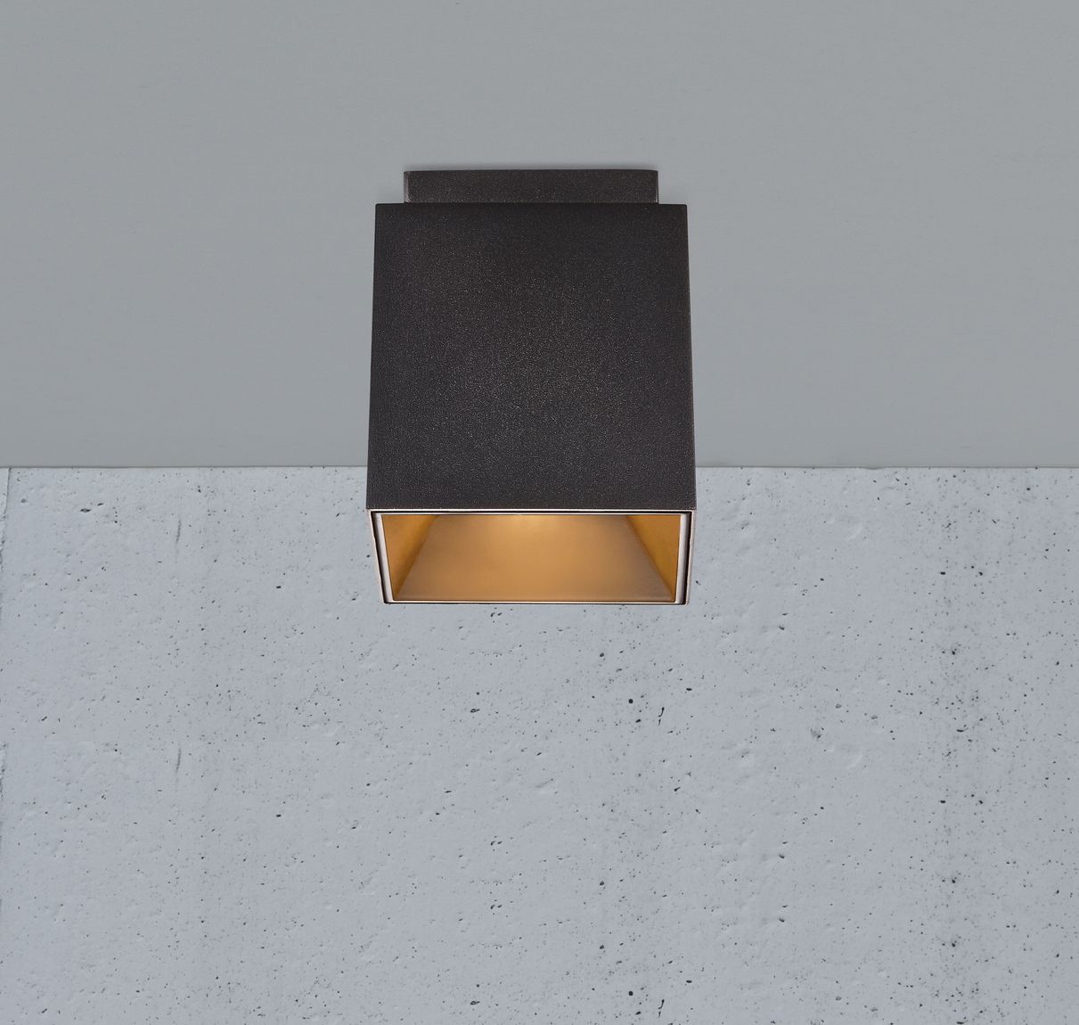 Ethan Anbauspot Deckenlampe 10,5 x 10,5 cm Schwarz Matt