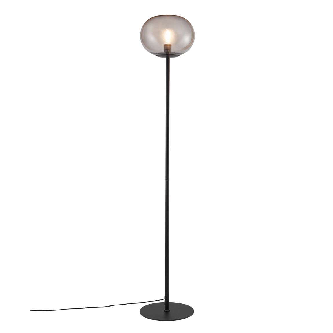 Alton Stehlampe Ø 28 cm Leselampe Rauch / Schwarz
