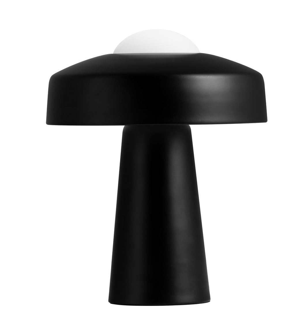 Time Tischlampe Ø 26,7 cm Leselampe Schwarz