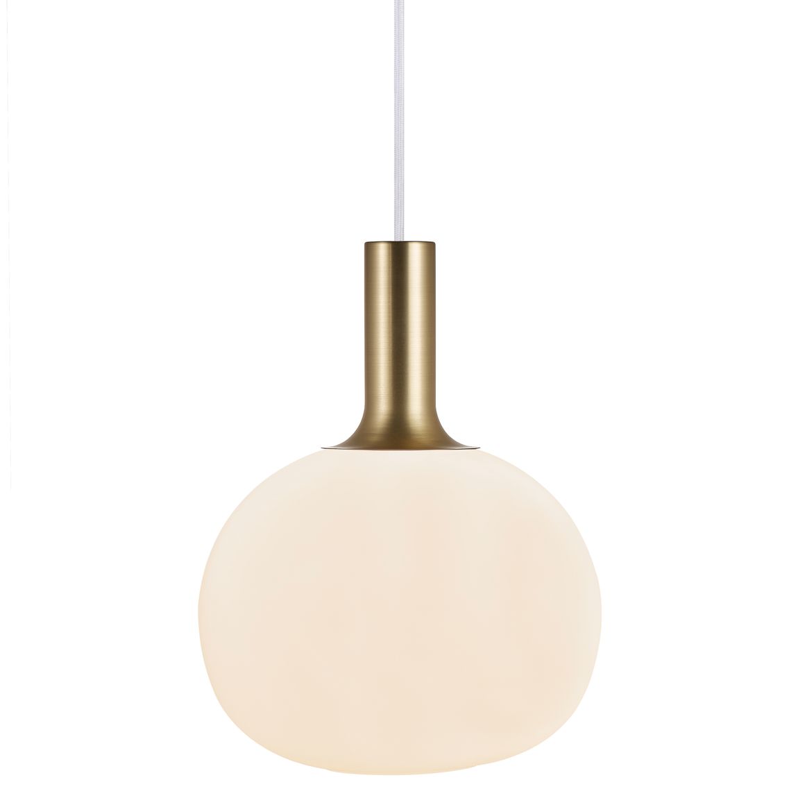 Alton Hängelampe Pendellampe Ø 25 cm Opalweiß/Messing