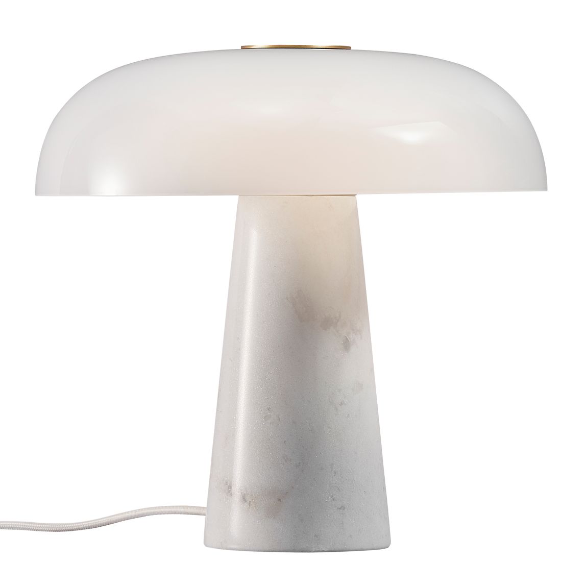 Glossy Tischlampe Ø 32 cm Marmor / Opalweiß