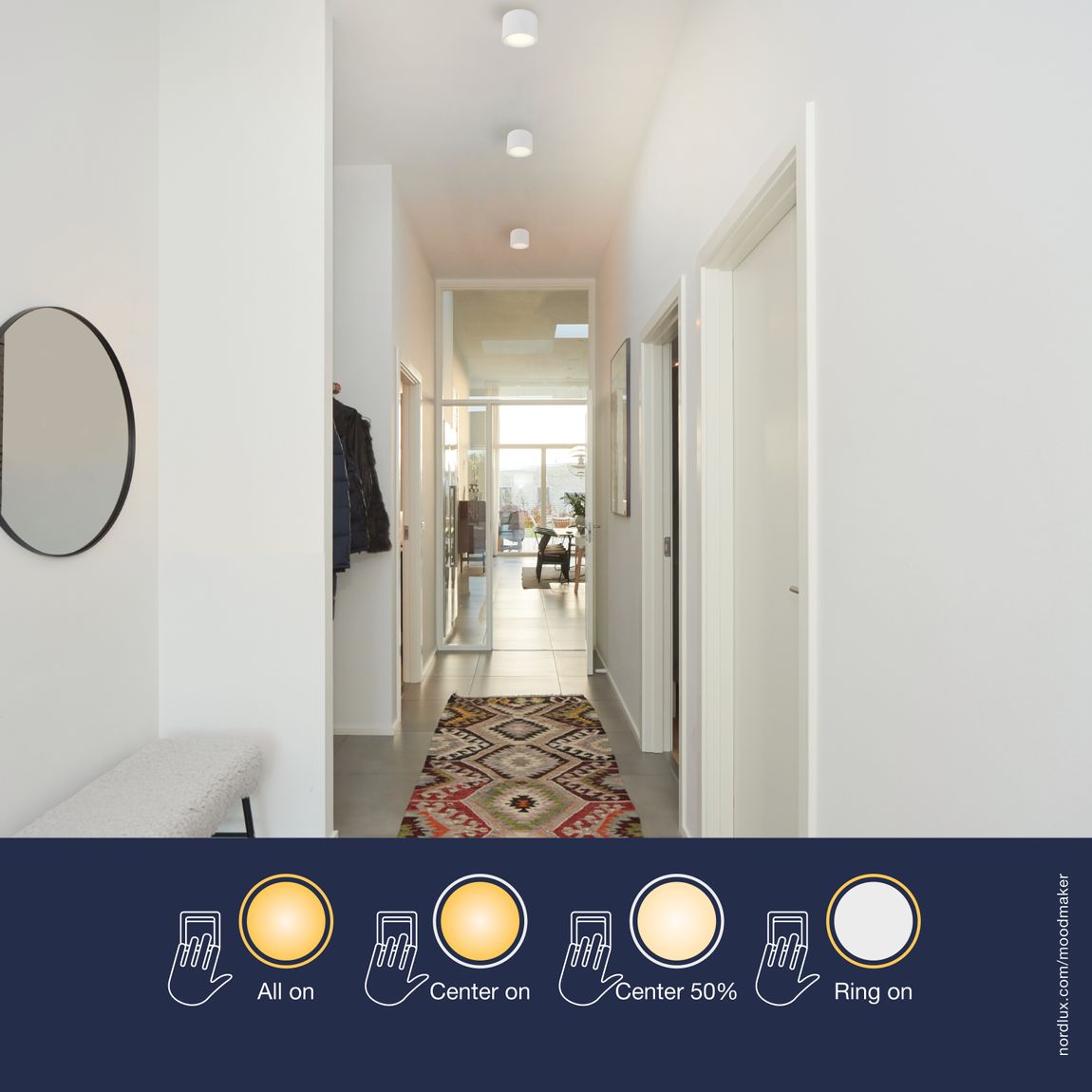 Fallon LED-Spots mit Moodmaker Dimmer Weiß