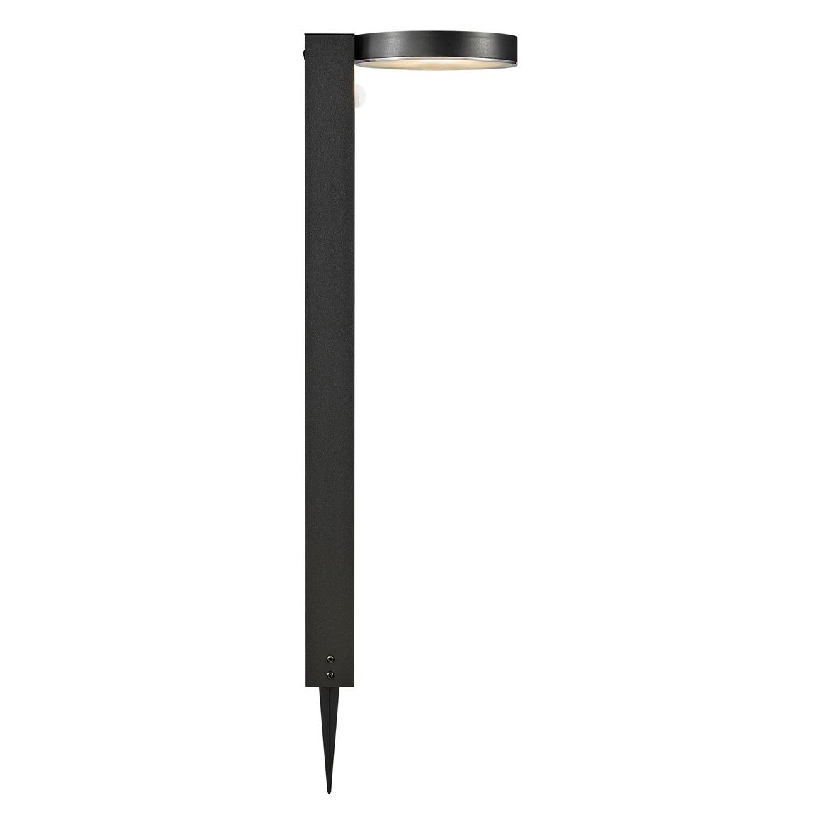 Rica Round Solarlampe Gartenlaterne Ø 19,5 cm Schwarz