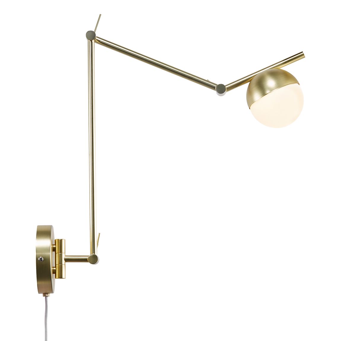 Contina Wandlampe Leselampe Ø 10 cm Messing