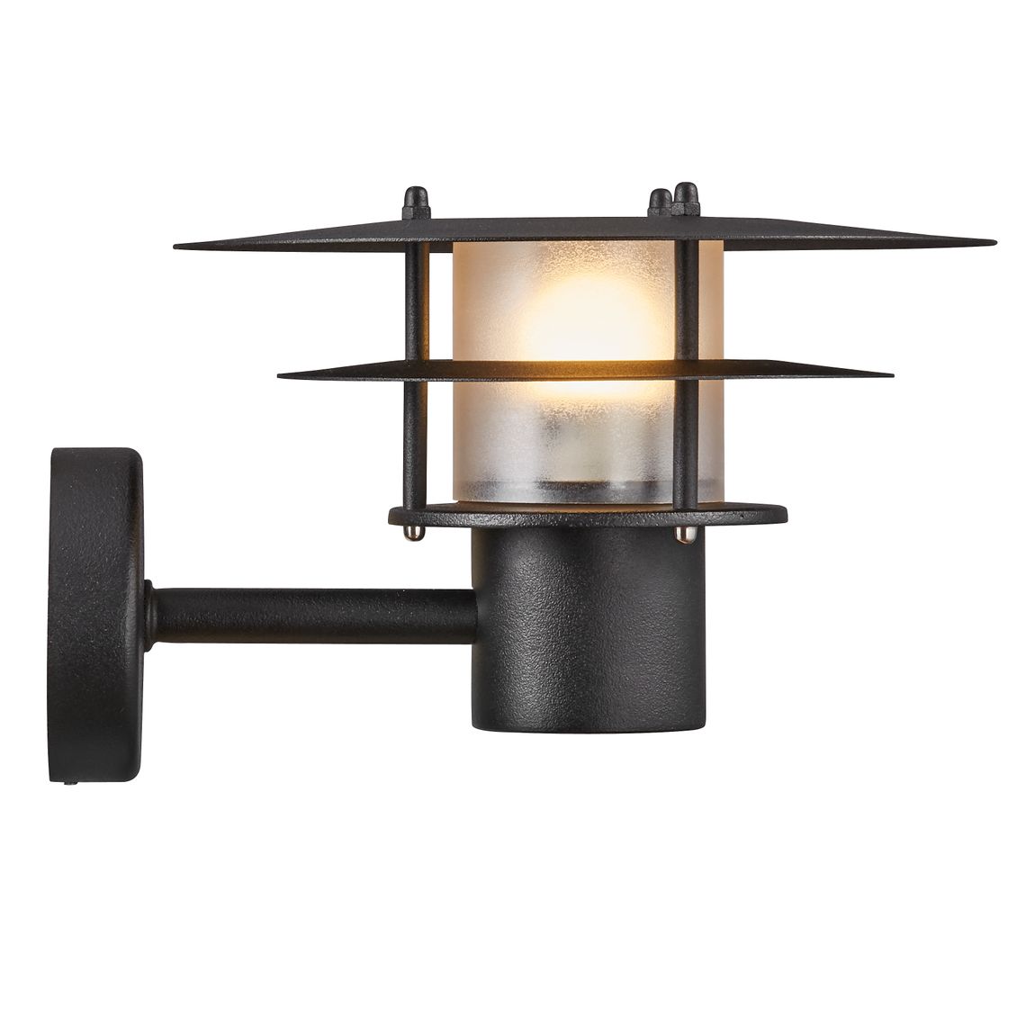 Bastia Wandlampe Ø 24 cm Outdoor Schwarz