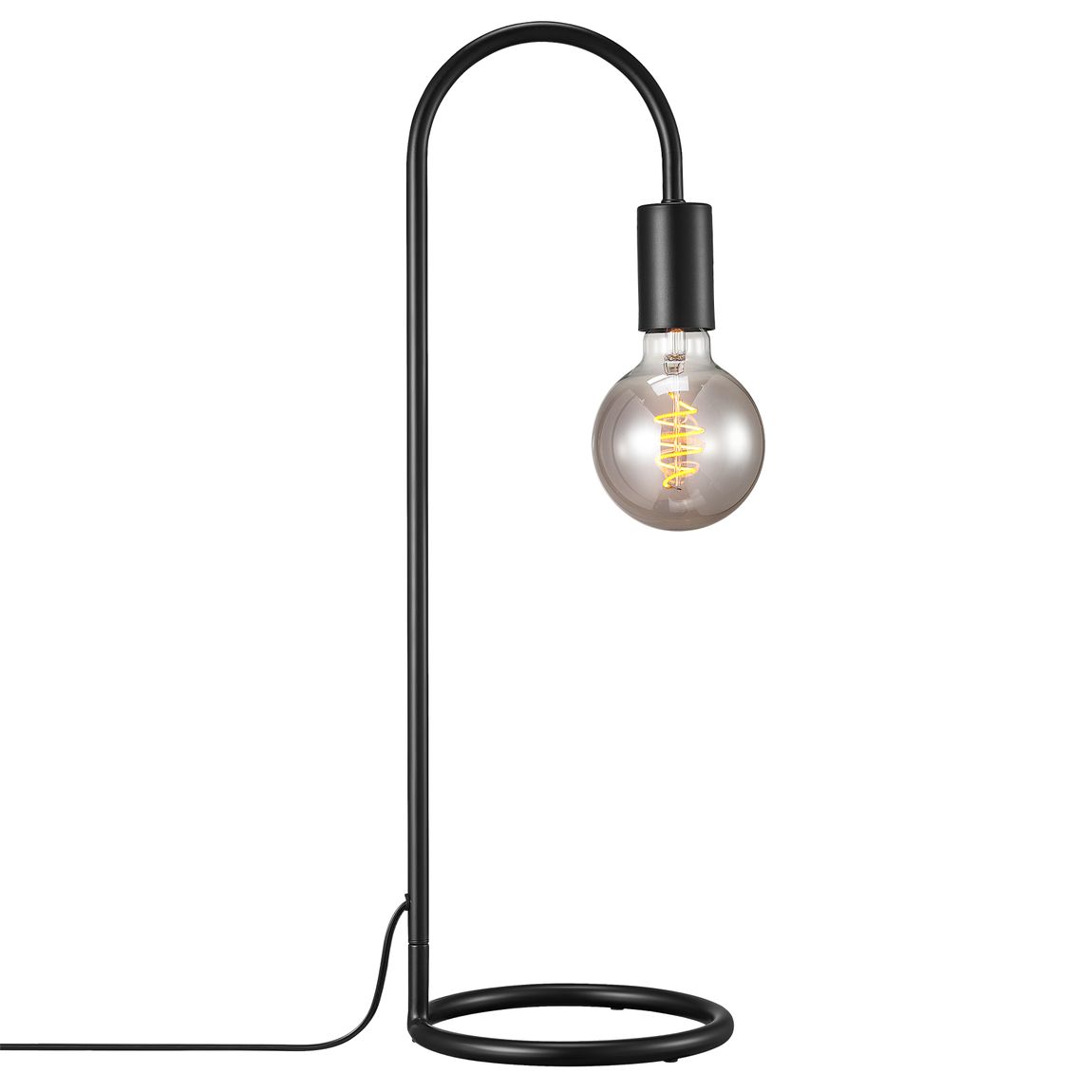 Paco Tischlampe E27 Schwarz