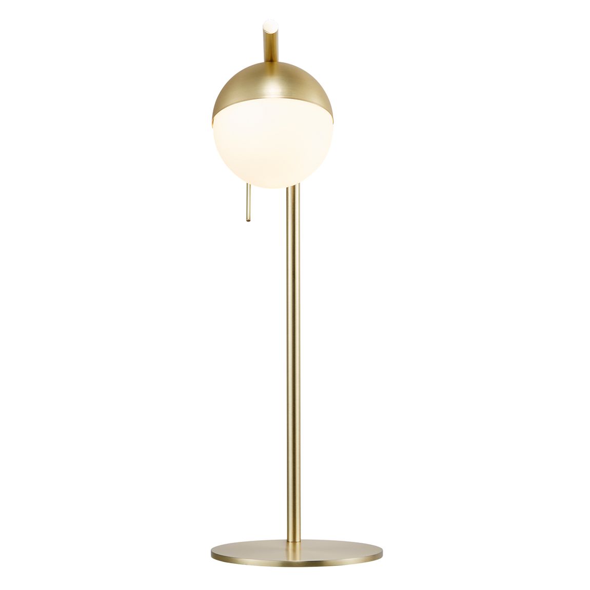 Contina Tischlampe Leselampe Ø 10 cm Messing