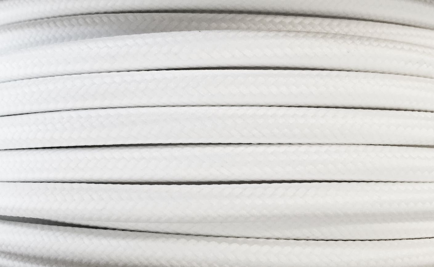 Stoffkabel 4m Weiß