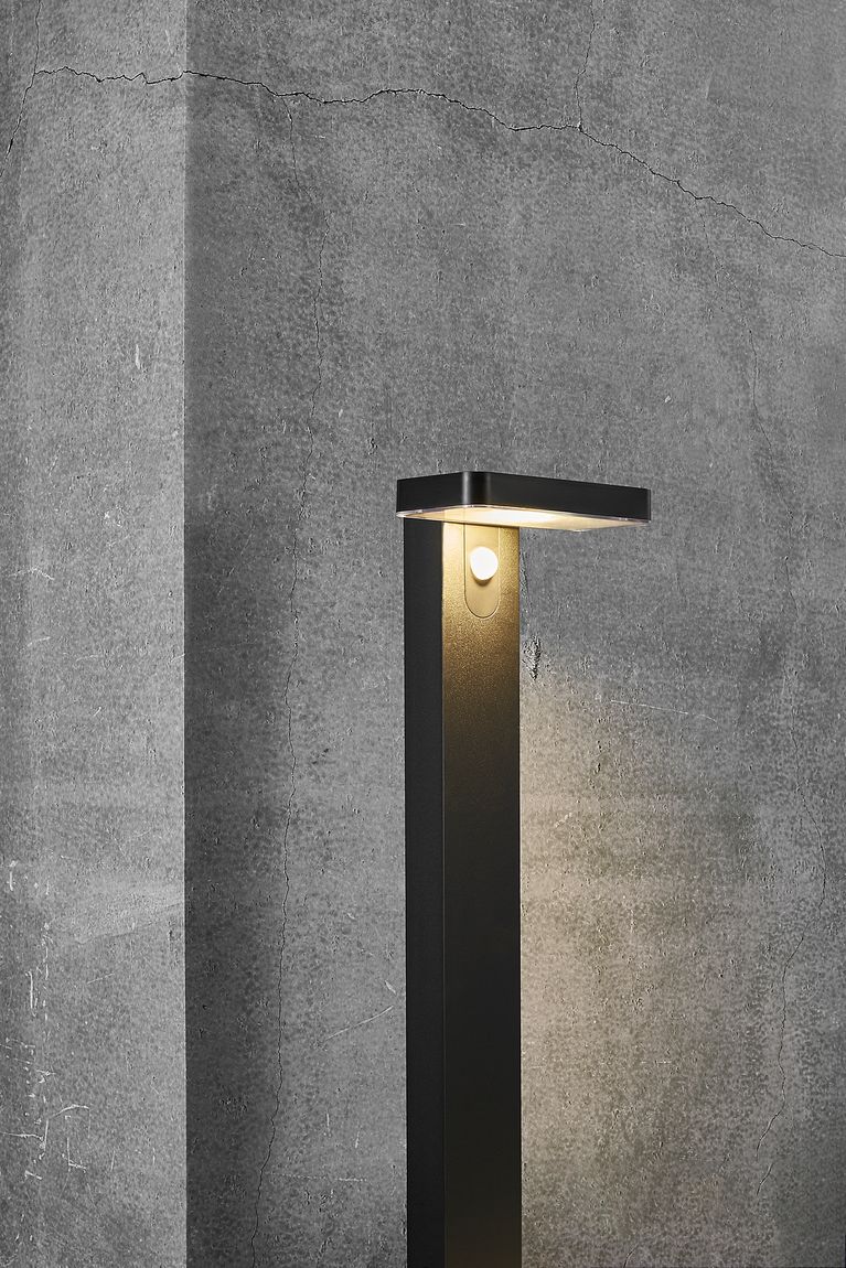 Rica Square Solarlampe Gartenlaterne Schwarz