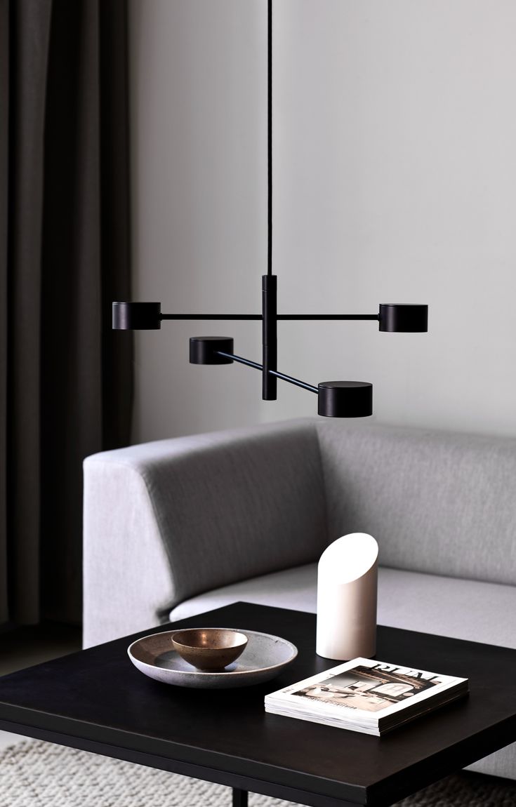 Clyde Hängelampe 320° Drehbar Esstischlampe Schwarz