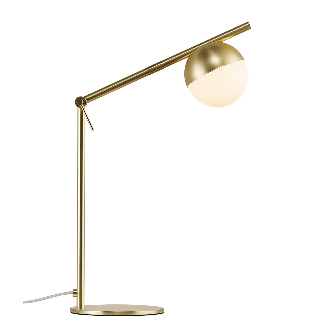 Contina Tischlampe Leselampe Ø 10 cm Messing