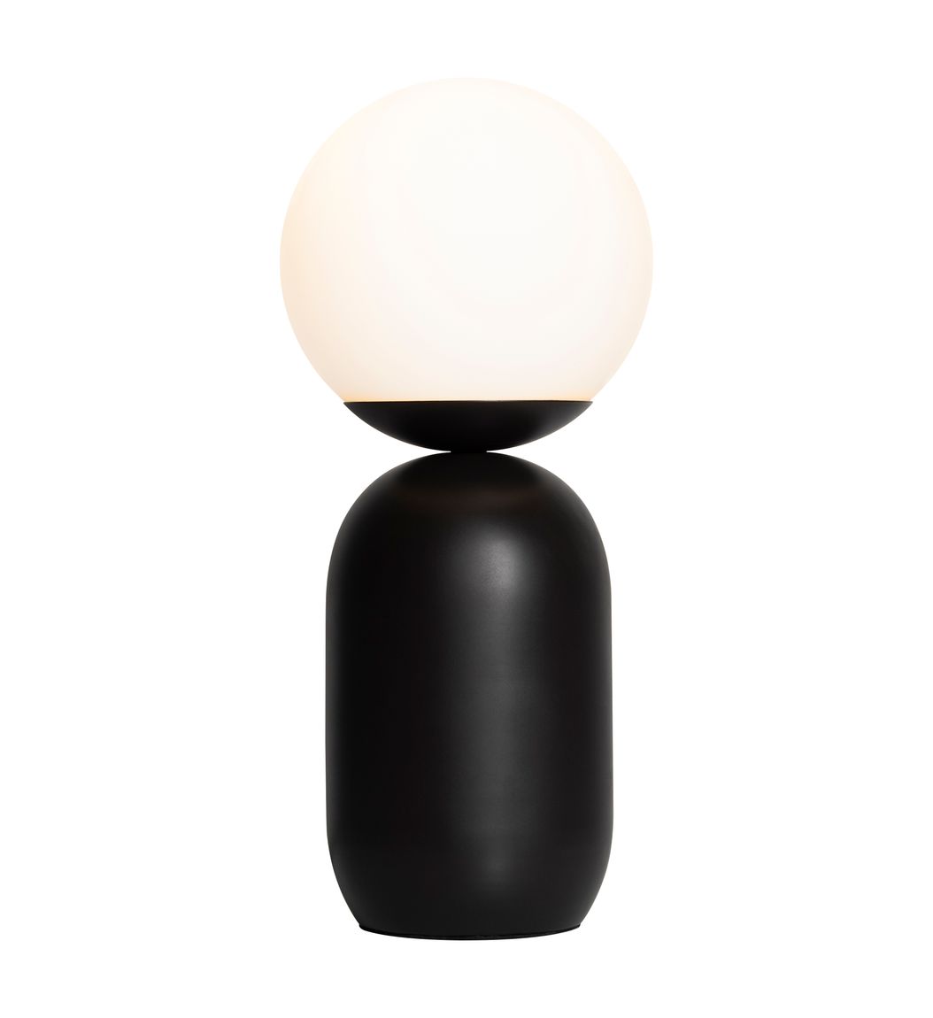 Notti Tischlampe Ø 15 cm Schwarz