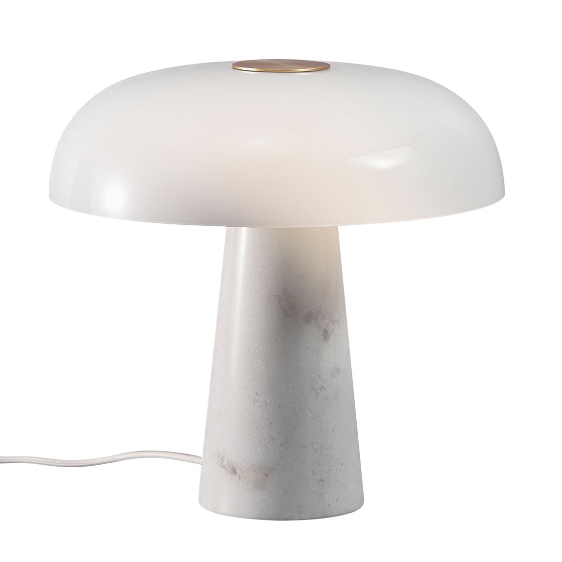 Glossy Tischlampe Ø 32 cm Marmor / Opalweiß