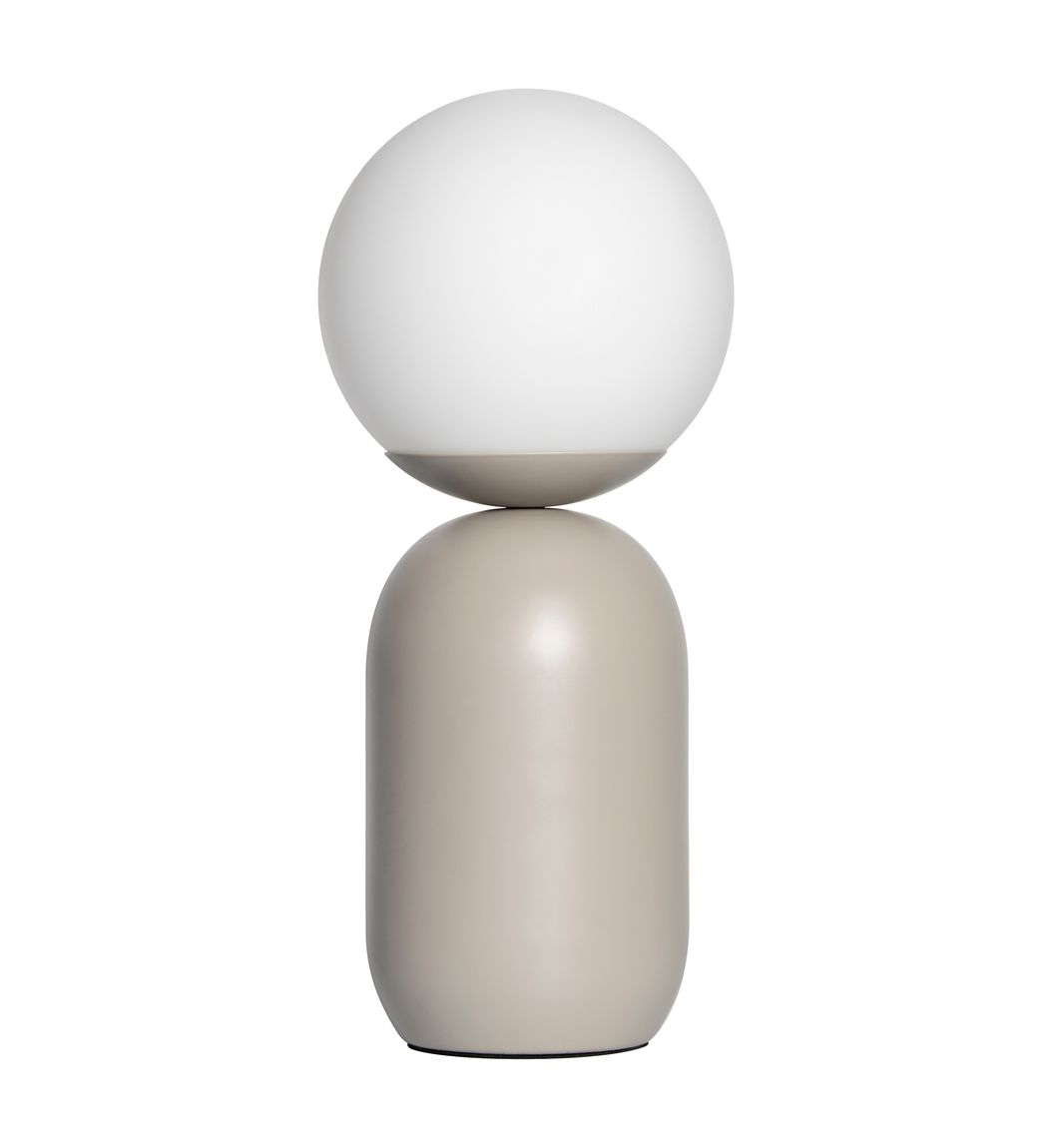 Notti Tischlampe Ø 15 cm Grau