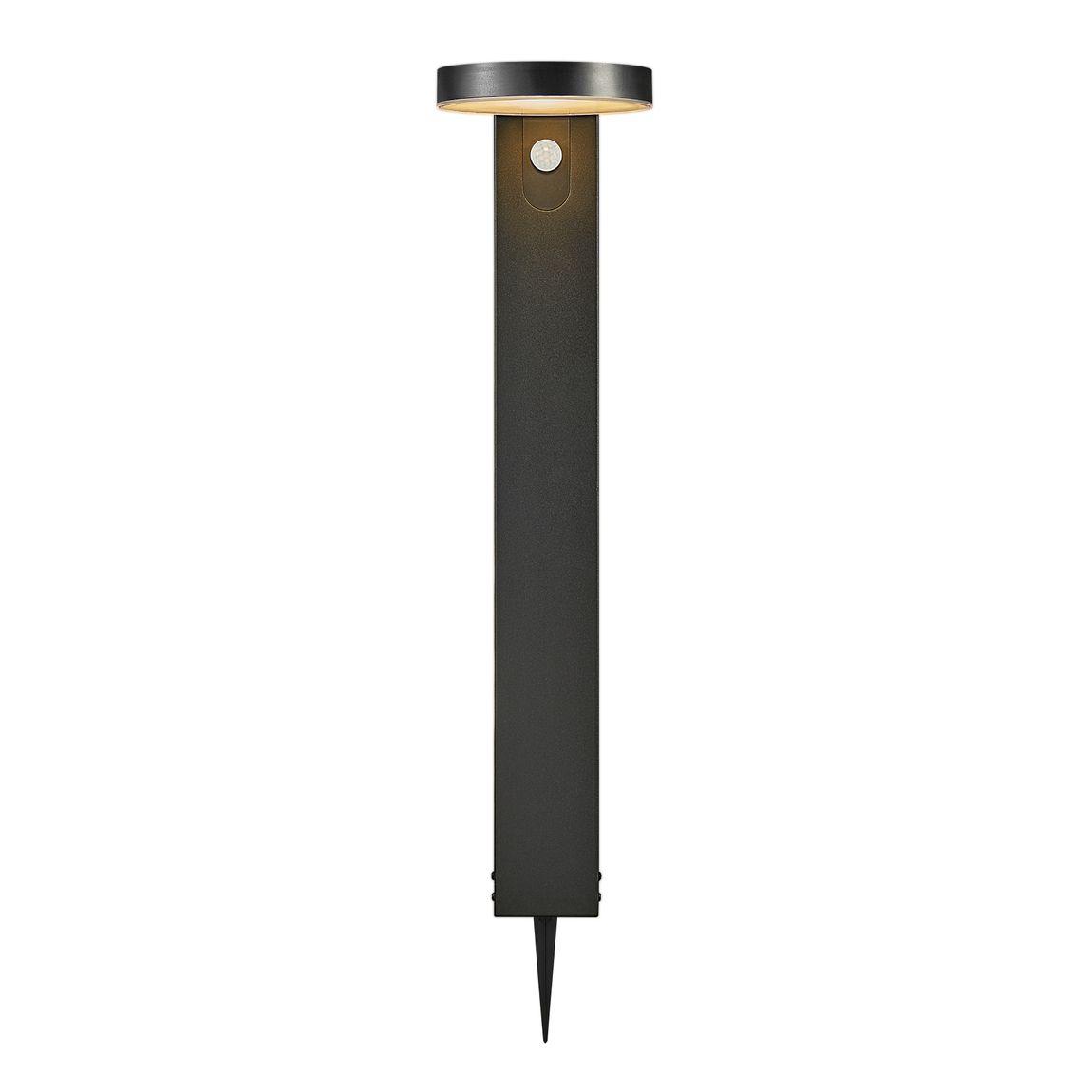 Rica Round Solarlampe Gartenlaterne Ø 19,5 cm Schwarz