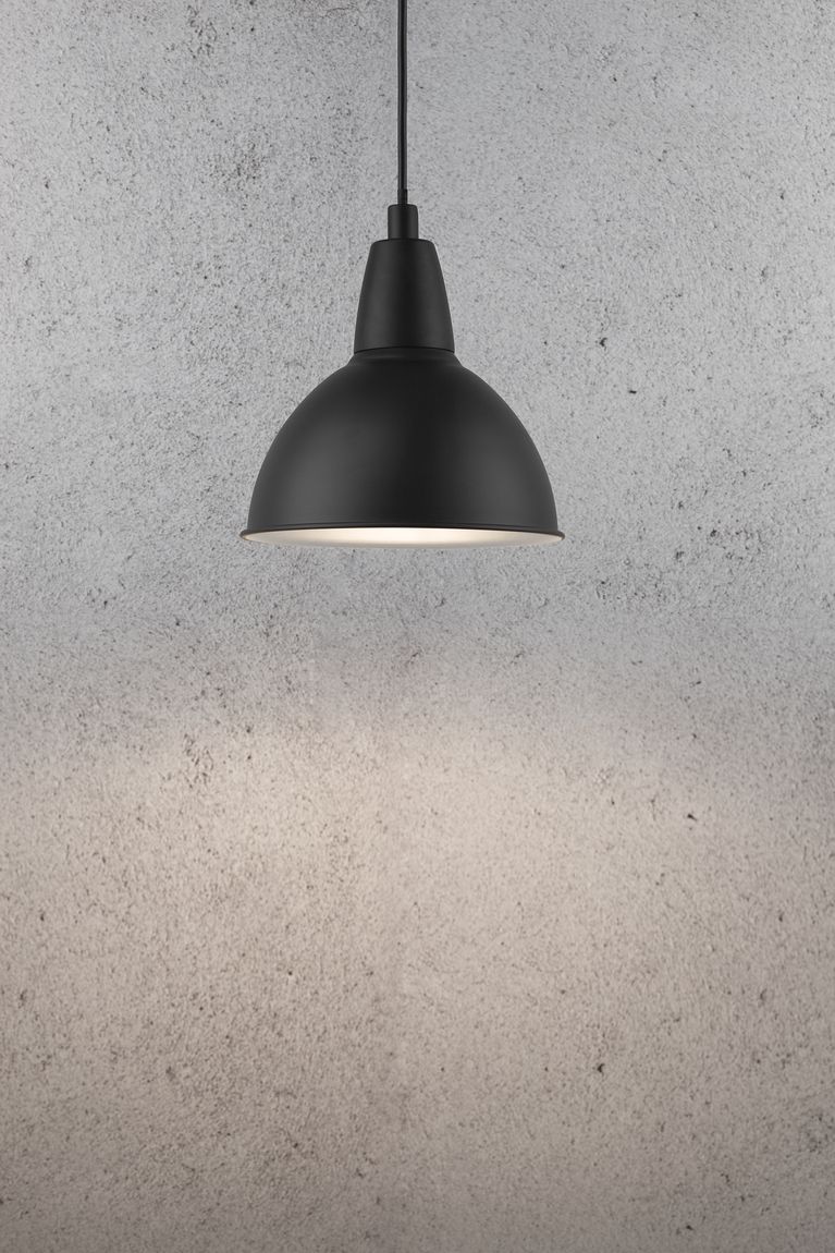 Trude Pendellampe Hängelampe Ø 21,5 cm Schwarz