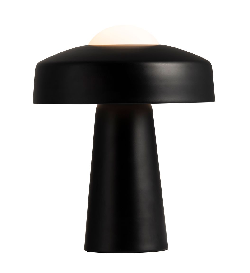 Time Tischlampe Ø 26,7 cm Leselampe Schwarz