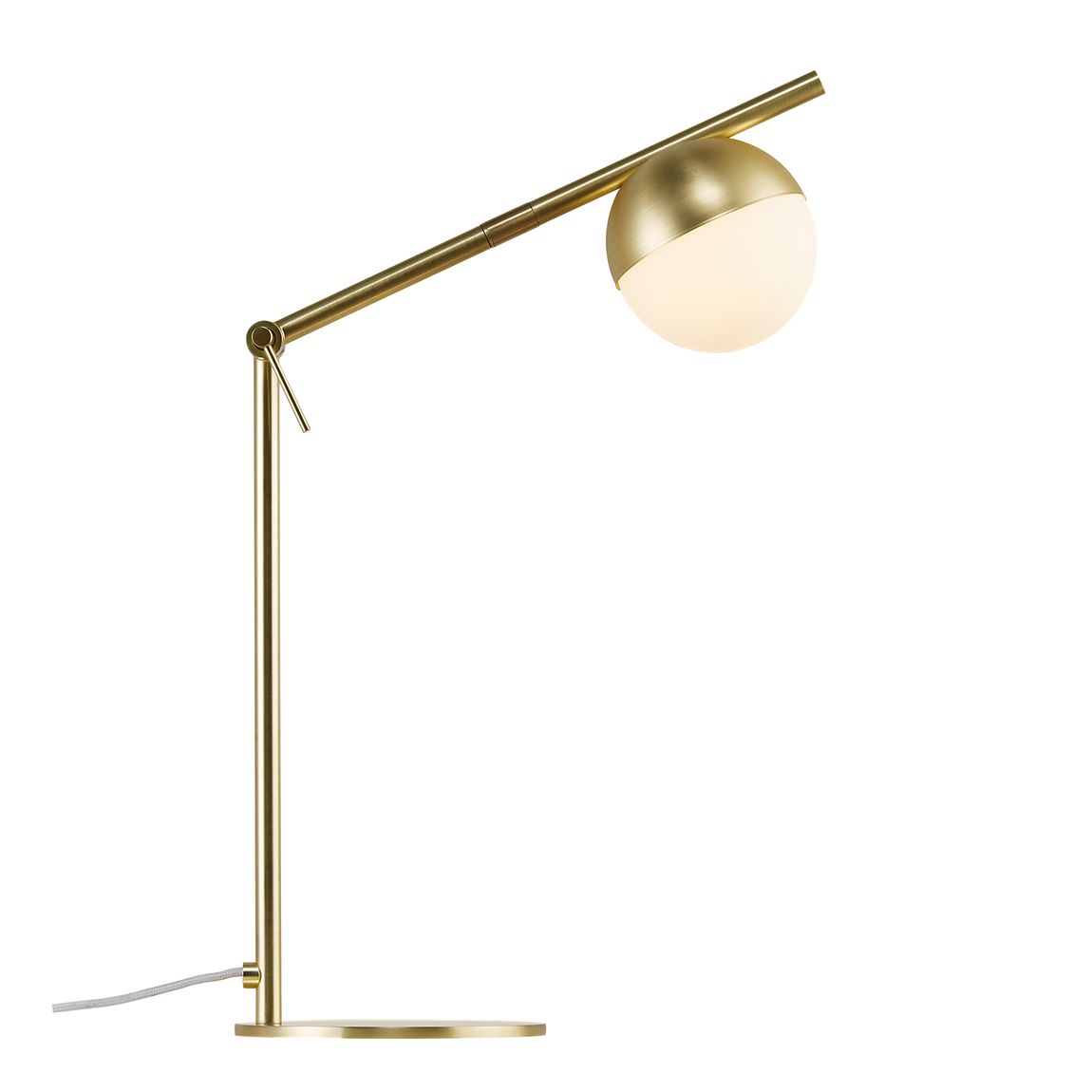 Contina Tischlampe Leselampe Ø 10 cm Messing