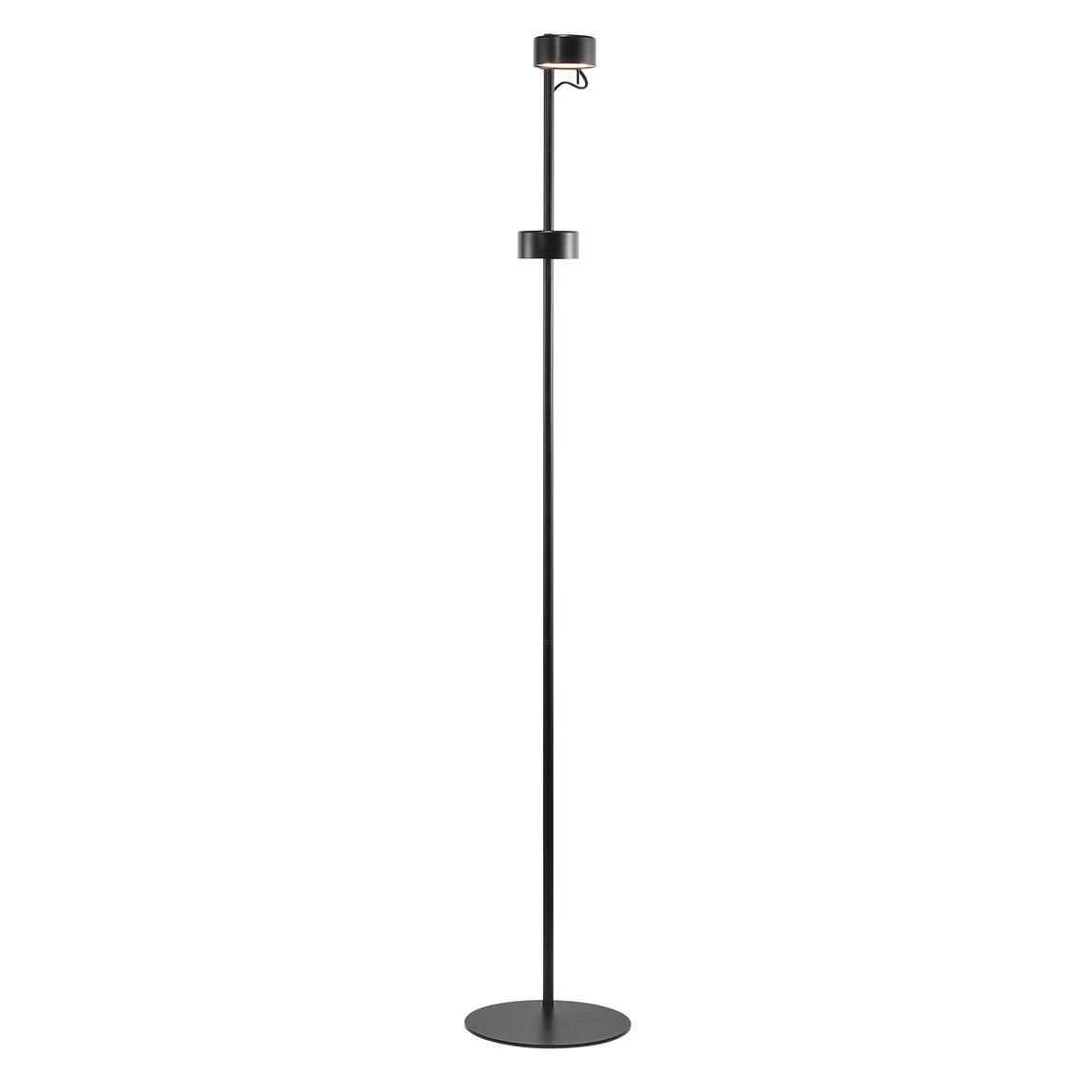 Clyde Stehlampe Leselampe Ø 8,5 cm mit Moodmaker Dimmer Schwarz