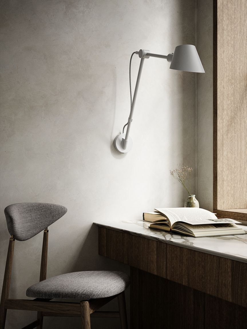 Stay TM Long Wandlampe E27 Grau