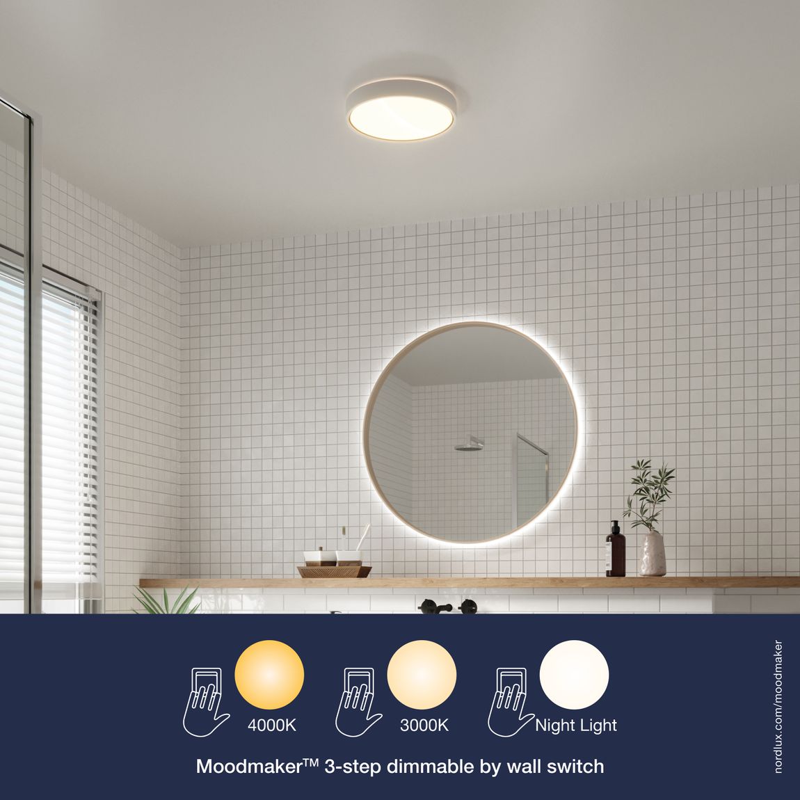 Noxy Deckenlampe LED Weiß
