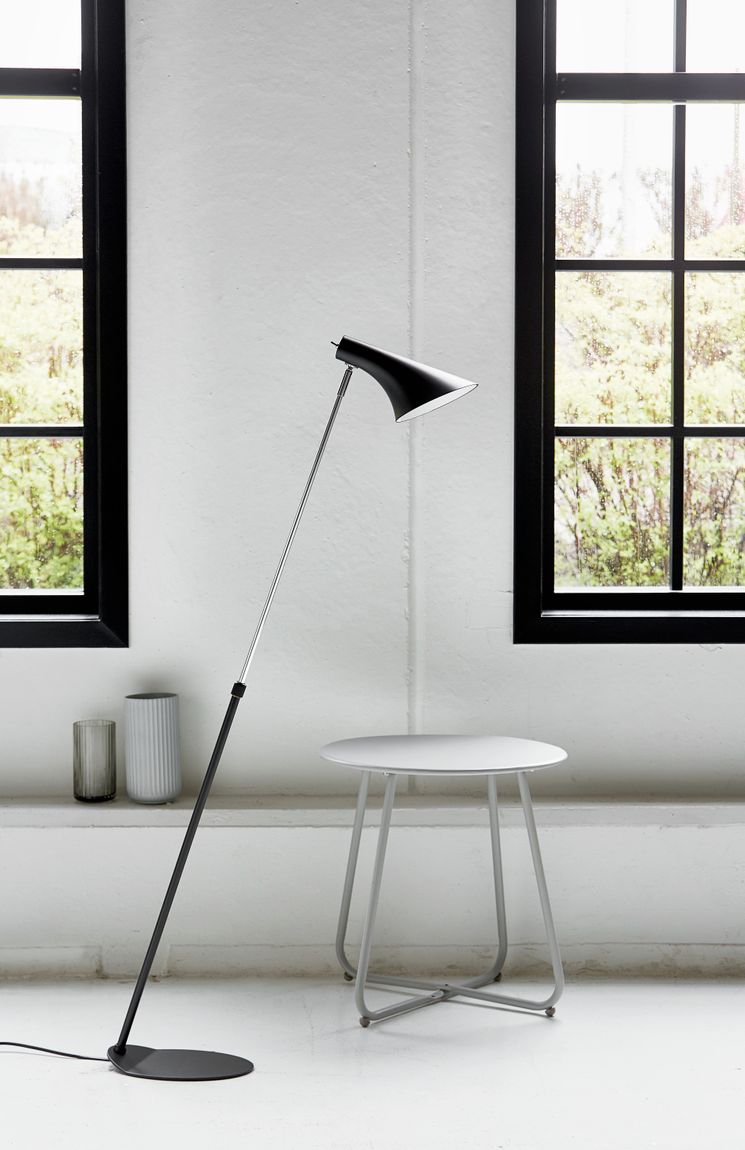 Vanila Stehlampe Leselampe Ø 14,5 cm Schwarz