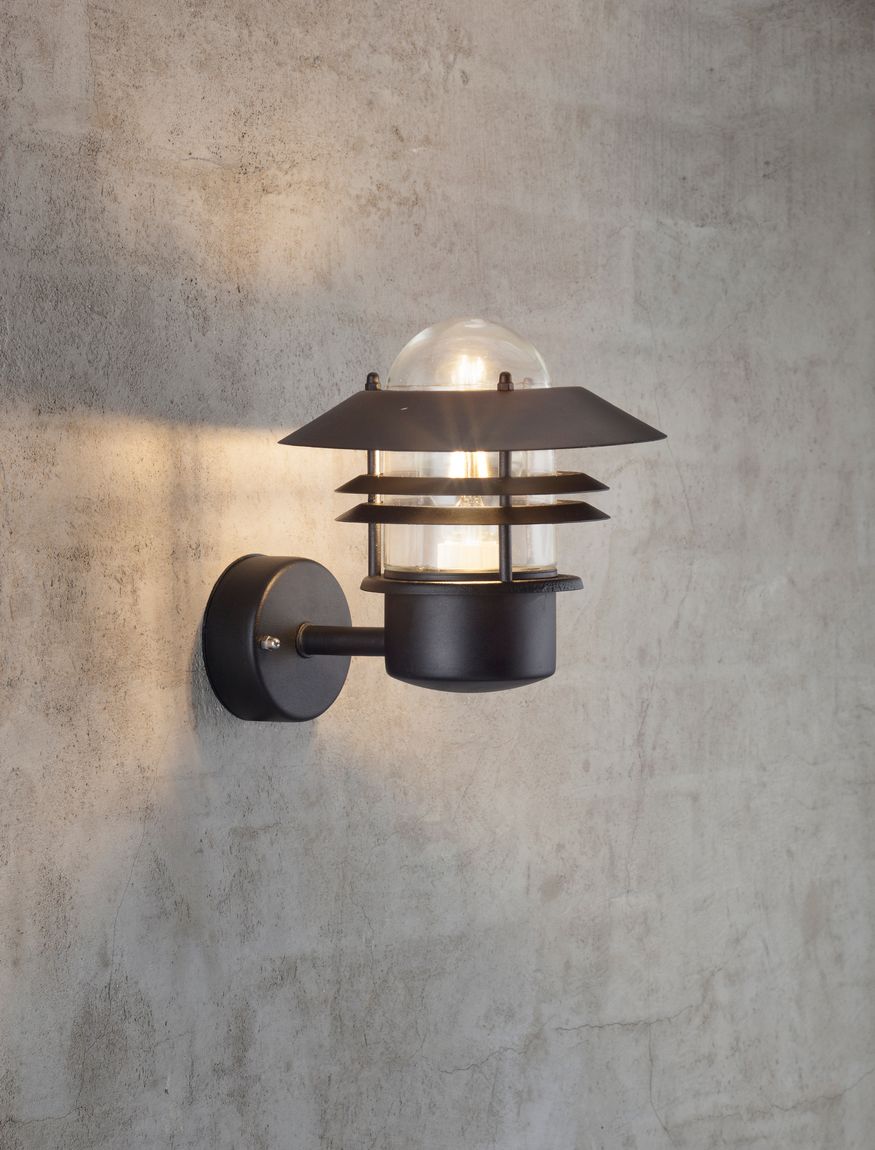 Blokhus Wandlampe Outdoor Ø 23 cm Schwarz