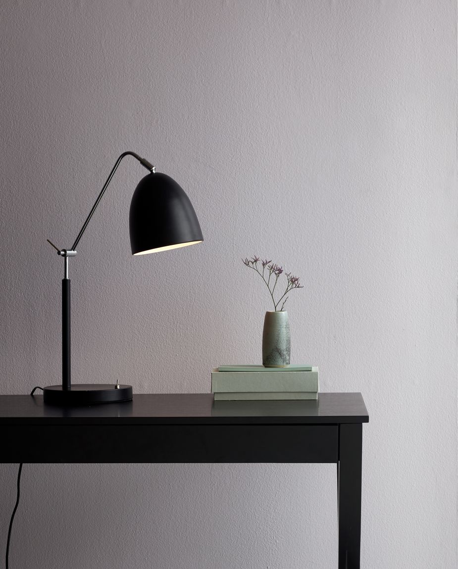 Alexander Tischlampe Ø 16 cm Leselampe Schwarz