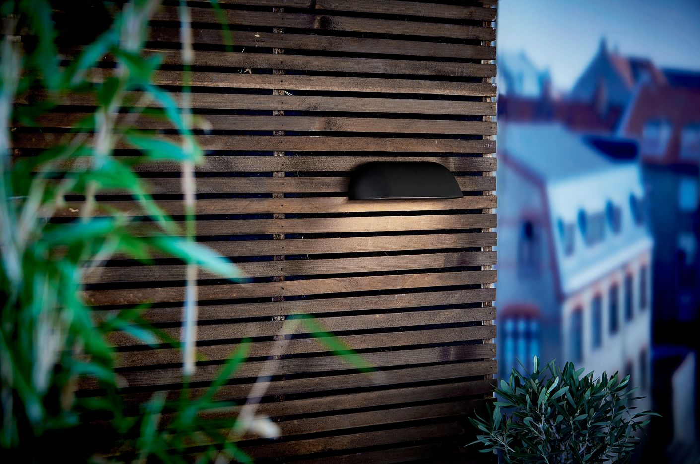Front LED Wandlampe 26 x 6,8 cm Schwarz