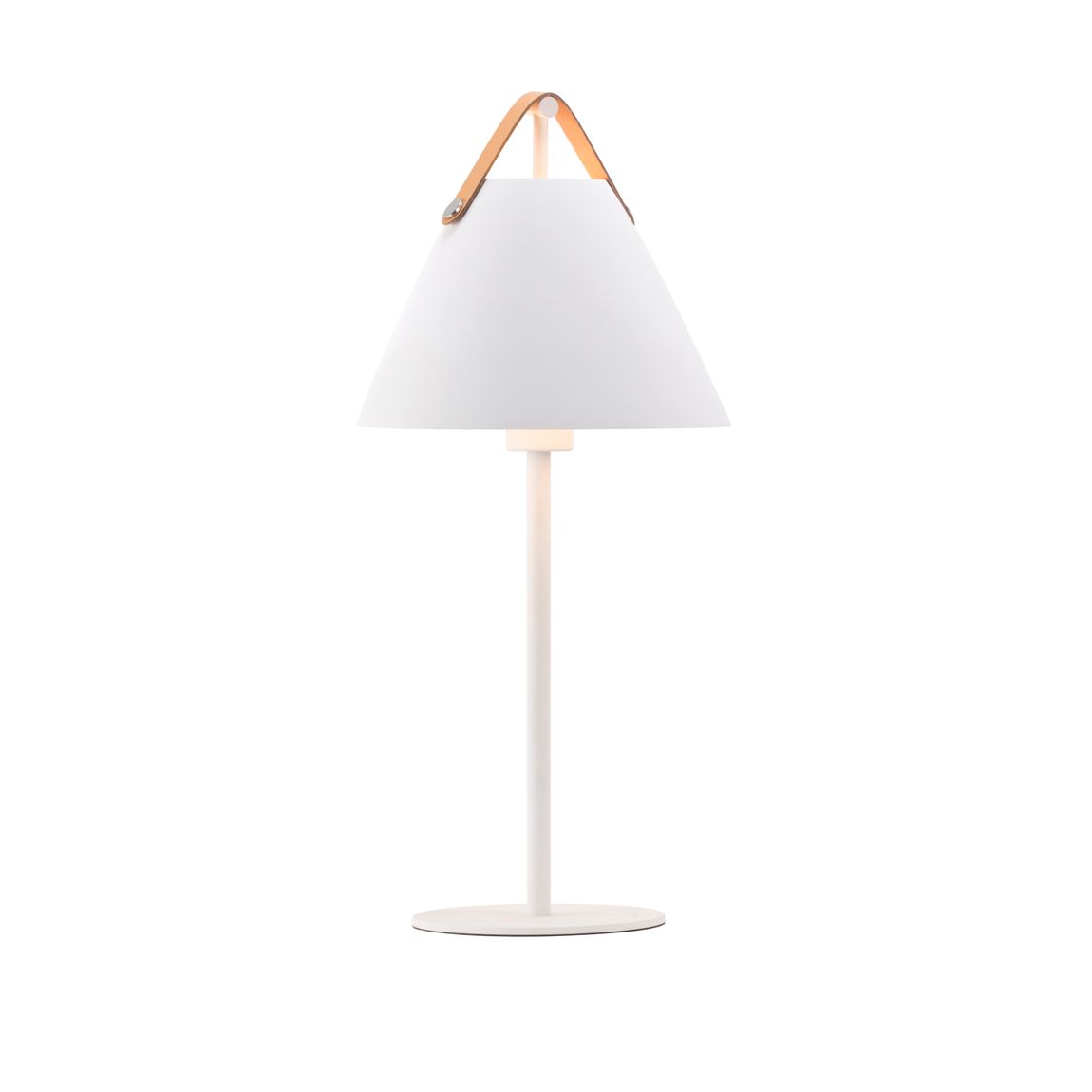 Strap Tischlampe Ø 25 cm Weiß