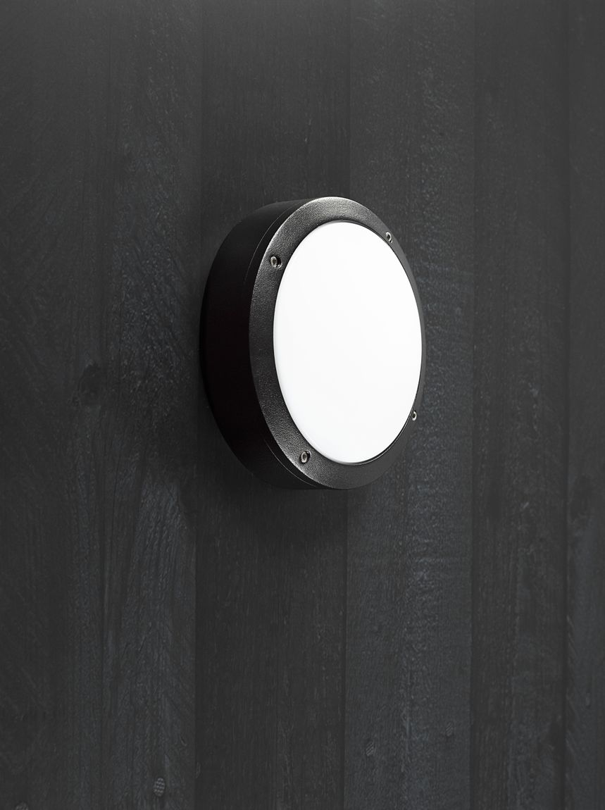 Desi Deckenlampe Ø 22,3 cm Opalweiß/Schwarz