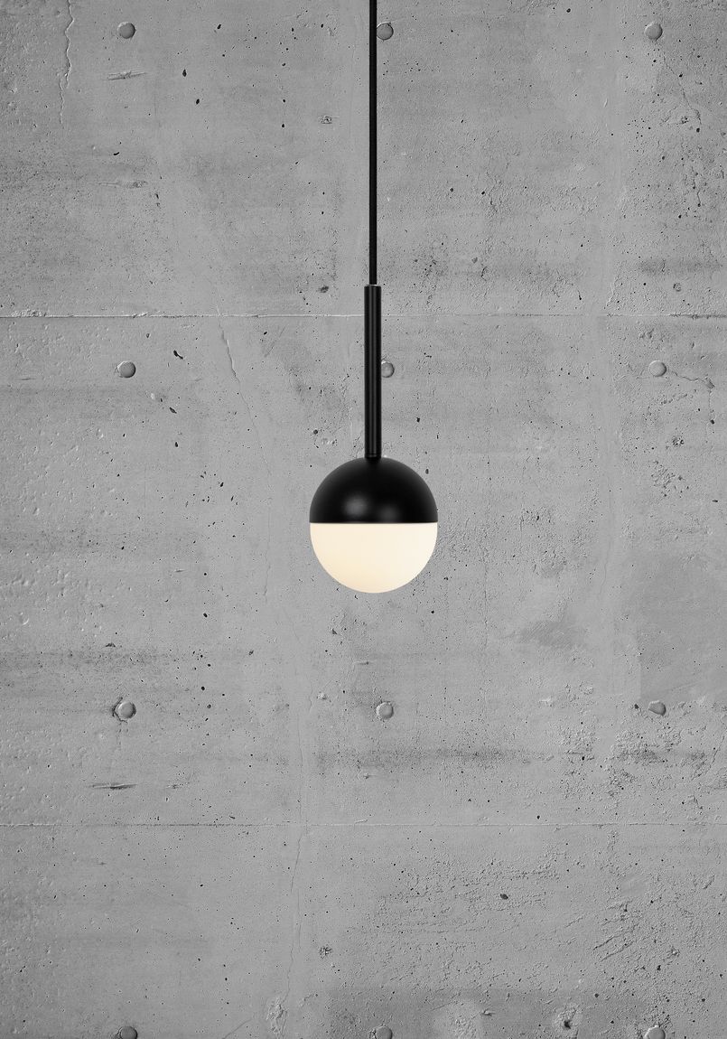 Contina Pendellampe Hängelampe Ø 10 cm Schwarz