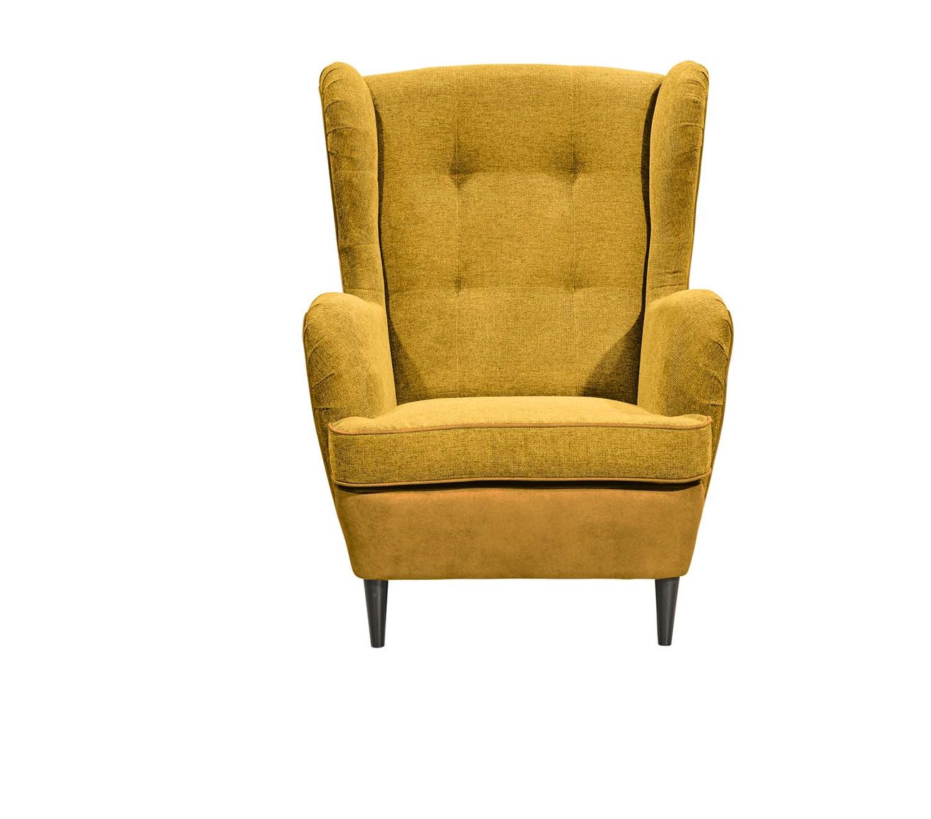 Oskar Sessel mit Hocker 2-farbig Gelb