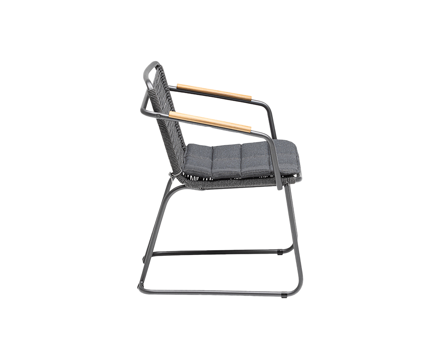 Kettler Gentle Gartenstuhl Diningsessel Anthrazit / Rope