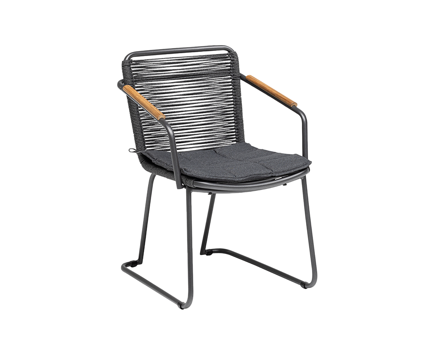 Kettler Gentle Gartenstuhl Diningsessel Anthrazit / Rope