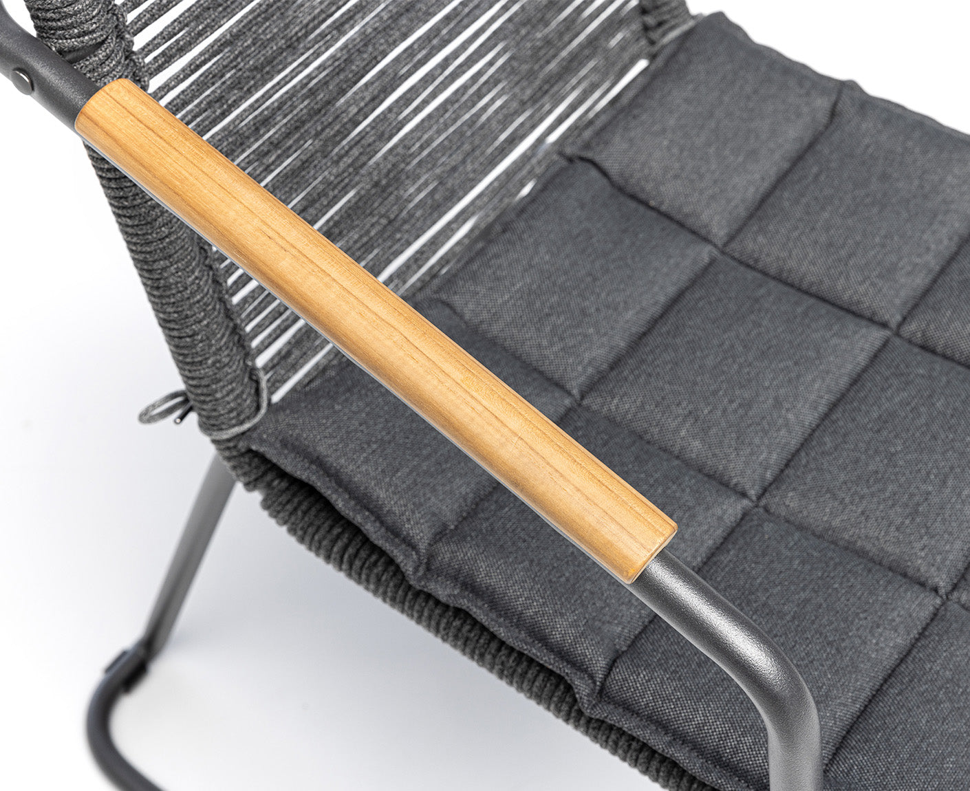 Kettler Gentle Gartenstuhl Diningsessel Anthrazit / Rope