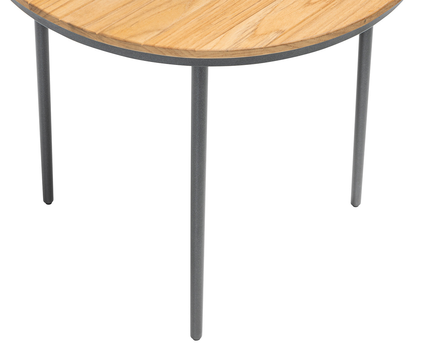 Kettler Gentle Beistelltisch Ø50 cm mit Teak-Platte