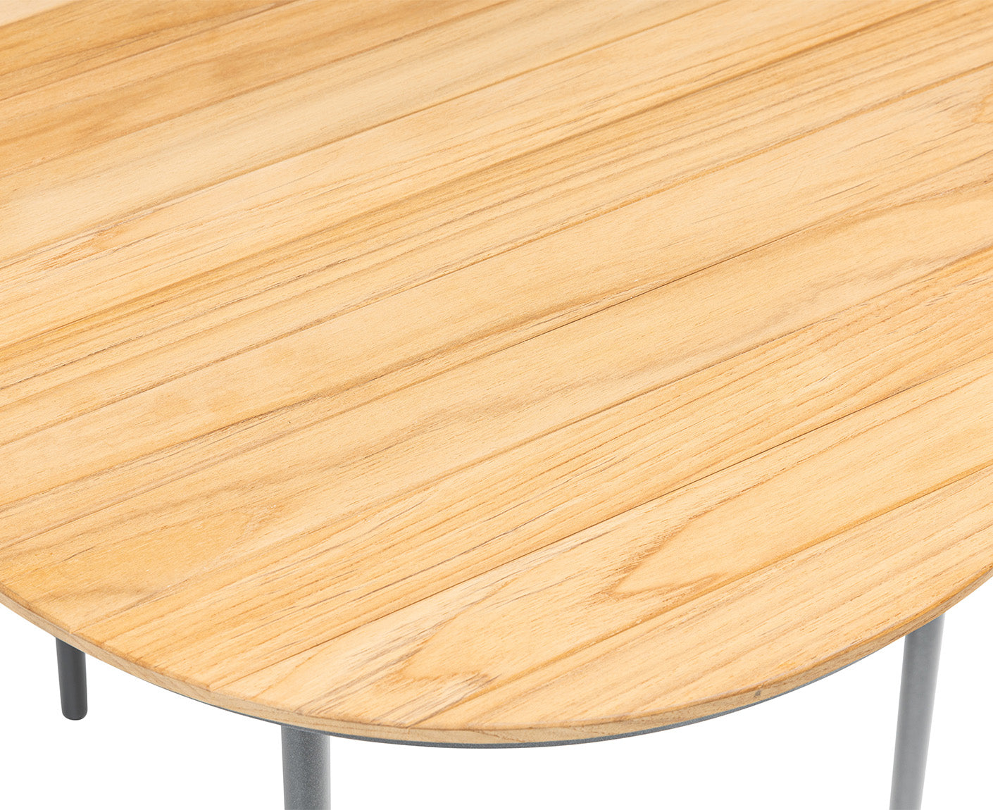 Kettler Gentle Beistelltisch Ø50 cm mit Teak-Platte