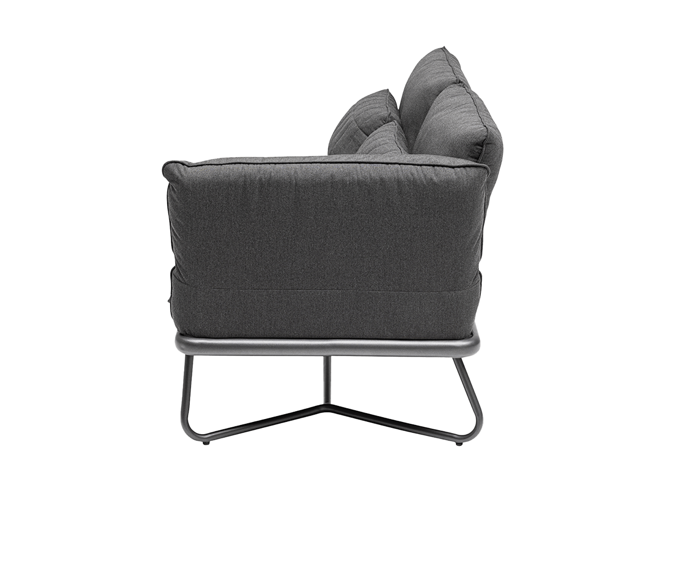 Kettler Gentele Gartenlounge 3-Sitzer Outdoorsofa Sunbrella / Anthrazit