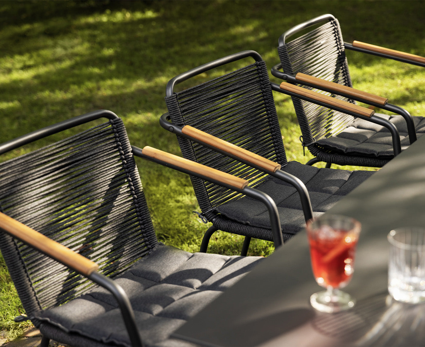 Kettler Gentle Gartenstuhl Diningsessel Anthrazit / Rope